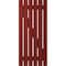 Ekena Millwork Americraft 6-Board (2 Batten) Wood Spaced Board-n-Batten Shutters w/ Z-Bar, ARW102SB623X77MRH, PR ARW102SB623X77MRH - alternate 9